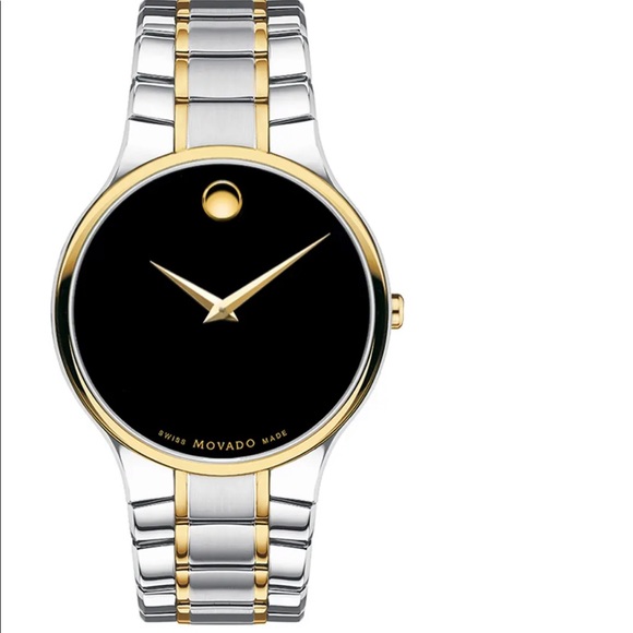Movado Other - Movado Serio 0607284 Black Dial Quartz Men's Watch